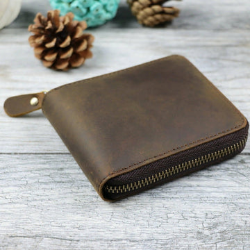 Personalized Zipper Wallet- on Lucasgift