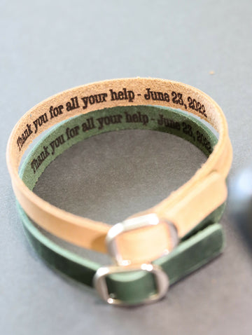 Bridesmaid Bracelets, Leather Bracelet, Personalized Bracelets, Maid of Honor Gift, Engraved Bracelet Gift Wedding- on Lucasgift
