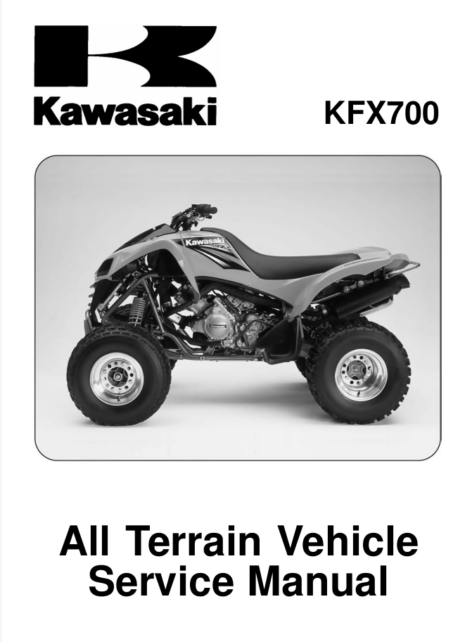 KAWASAKI KFX 700 Service Repair Workshop Manual- on Lucasgift