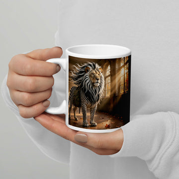 The Brave Little Explorer — Lion Zebra Adventure Mug- on Lucasgift