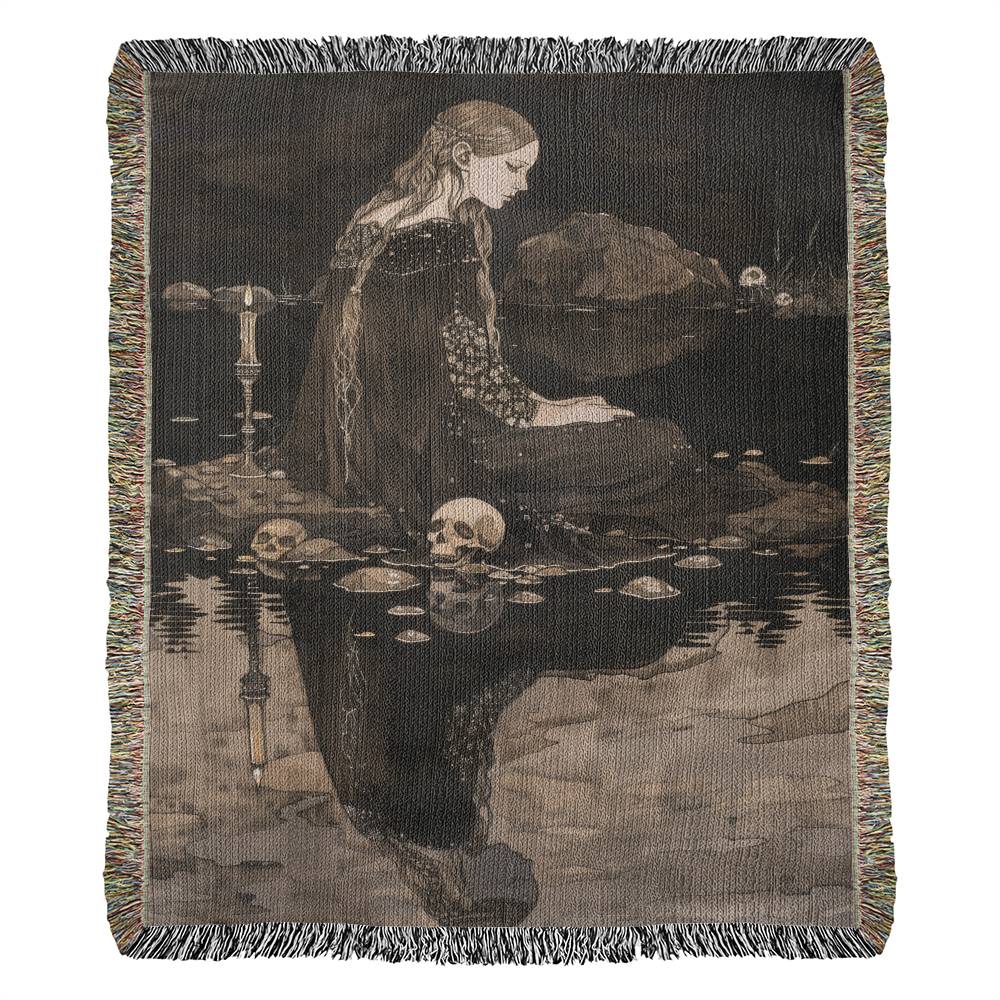 Sad girl on the lake- on Lucasgift