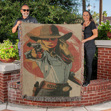 Cowgirl with a gun in her hand- on Lucasgift