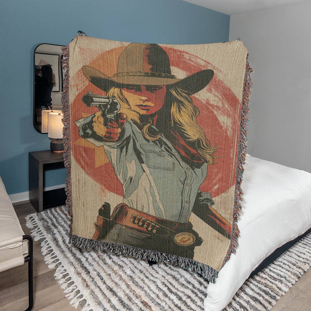 Cowgirl with a gun in her hand- on Lucasgift