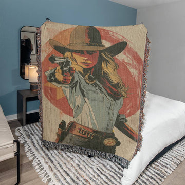 Cowgirl with a gun in her hand- on Lucasgift