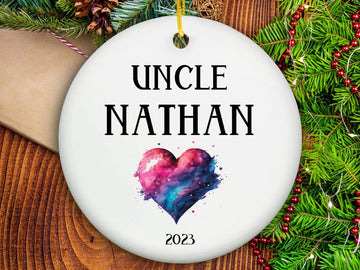 Uncle Christmas Ornament - Ceramic