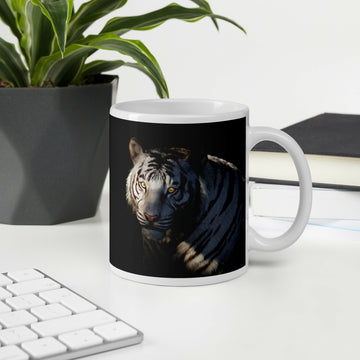 The Gentle Spirit Of The White Tiger — 11 Oz Wildlife Mug- on Lucasgift