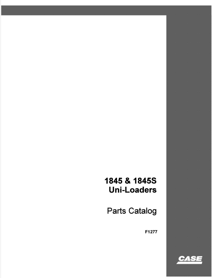 CASE 1845 1845S SKID STEER PARTS CATALOG MANUAL- on Lucasgift