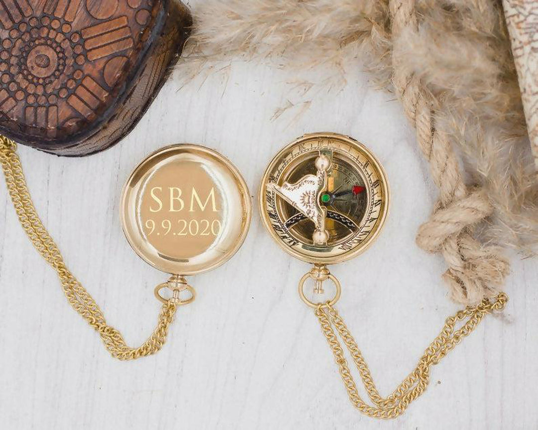 Compass - Personalized Compass - Baptism Gift - First Communion Gift Boy - Baptism Compass - Confirmation Gift - Engraved Compass- on Lucasgift