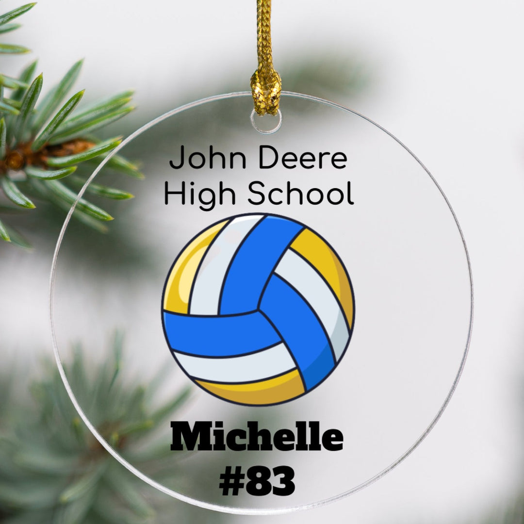 Personalized Volleyball Ornament - Acrylic-Lucasgift