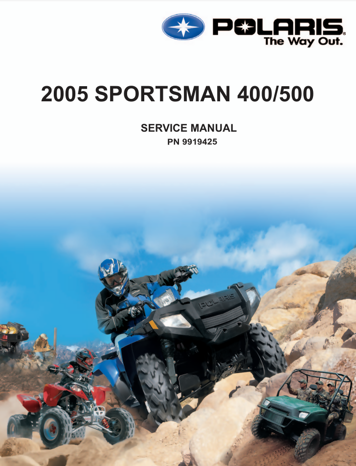 2005 POLARIS Sportsman 400 500 service manual- on Lucasgift