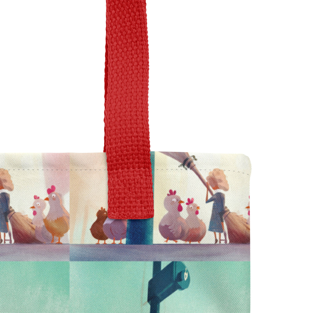 City Morning with an Eagle – Stylish Tote Bag- on Lucasgift