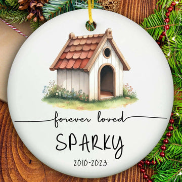 Personalized Dog Ornament - Ceramic- on Lucasgift