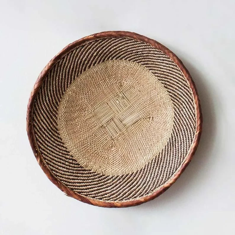 3 pcs 16" inches Tonga basket// Zimbabwean baskets//Wall decorative baskets//African wall hanging baskets- on Lucasgift