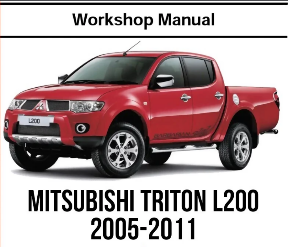 Mitsubishi Triton L200 Workshop Manual 2006-2011