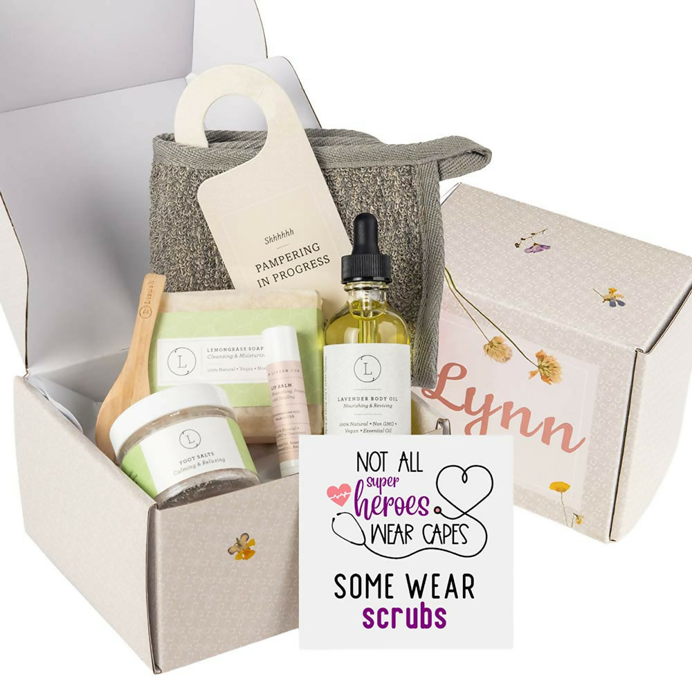 Sweet 16 Personalized Self care gift box, Natural skincare gift set- on Lucasgift