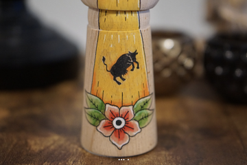 COW ABDUCTION WOODEN HAND- on Lucasgift