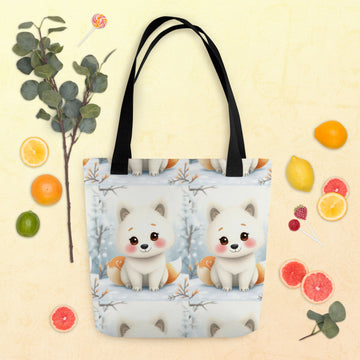 Carrying Winter Dreams – Fox Pup Tote- on Lucasgift