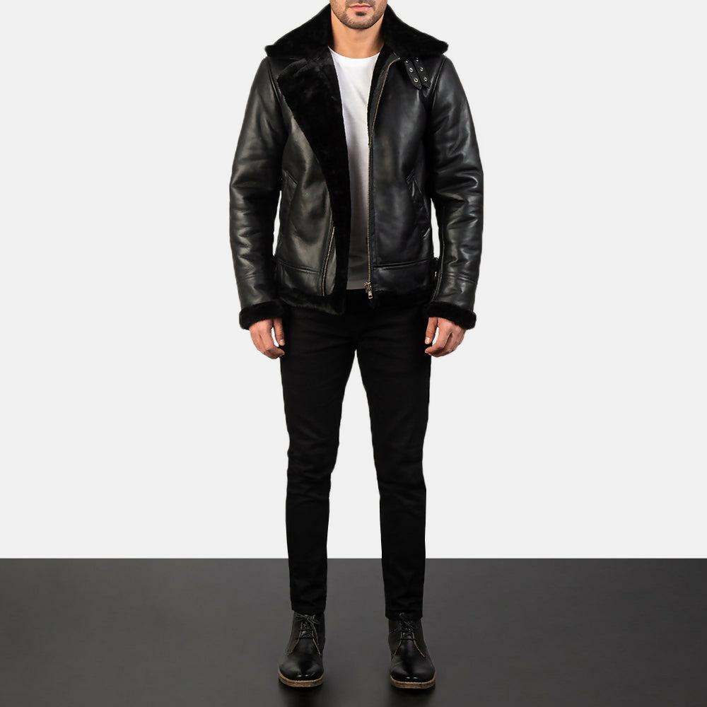 Men's Bomber Leather Jacket – Premium Genuine Leather Flight Jacket