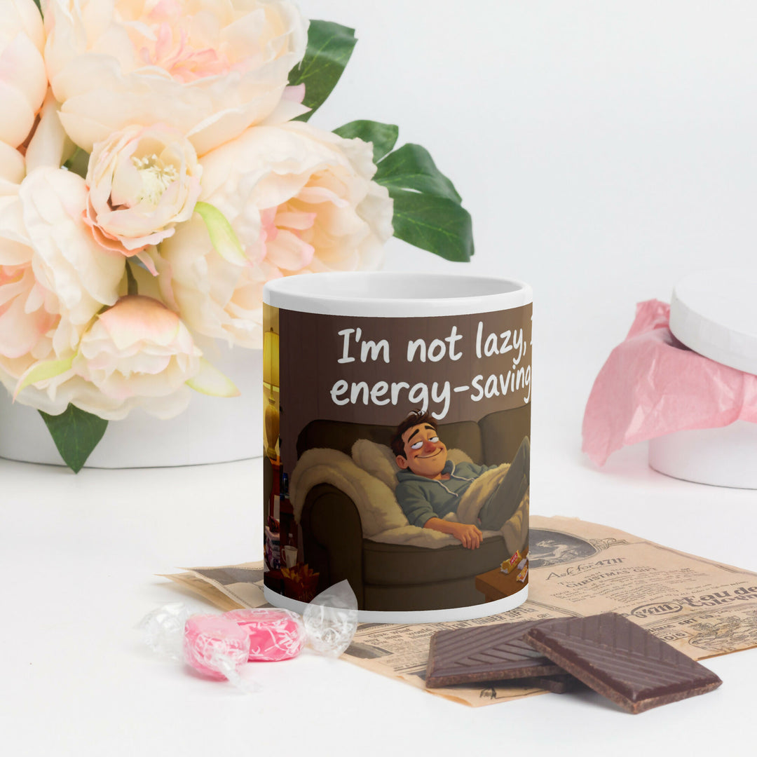 Energy-Saving Mode Moments – Cozy Humor Mug- on Lucasgift