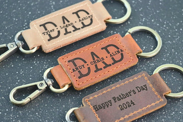PAPA KEYCHAIN, Leather Keychain, Papa Gift, Gifts for Papa, Papa CHRISTMAS Gifts, Papa Gifts, Custom Papa Christmas Keychain, Father gift- on Lucasgift