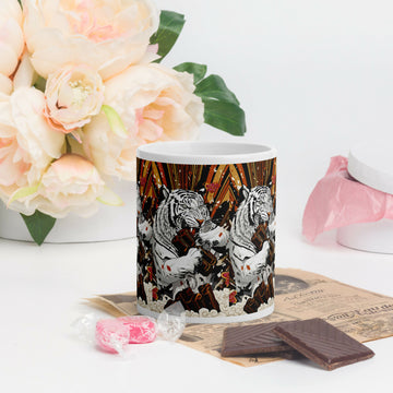 White Tiger Agung – Bold 11oz Ceramic Mug- on Lucasgift