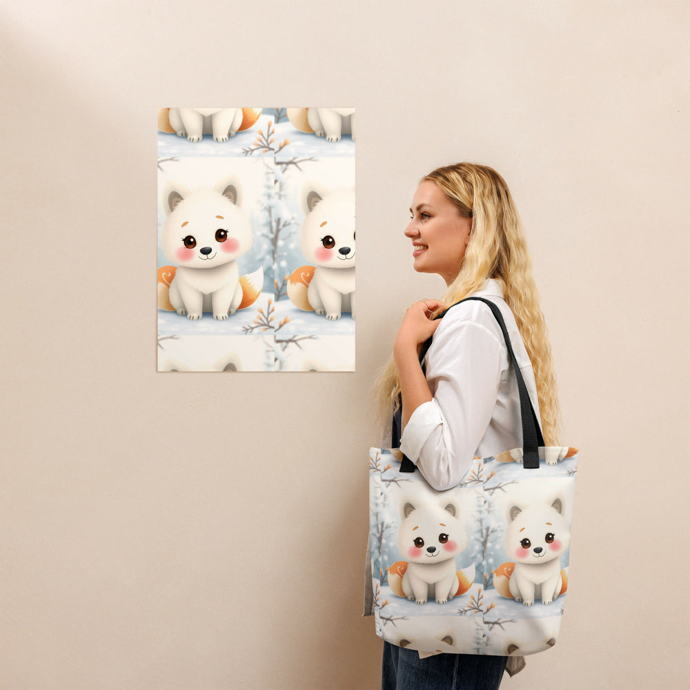Carrying Winter Dreams – Fox Pup Tote- on Lucasgift