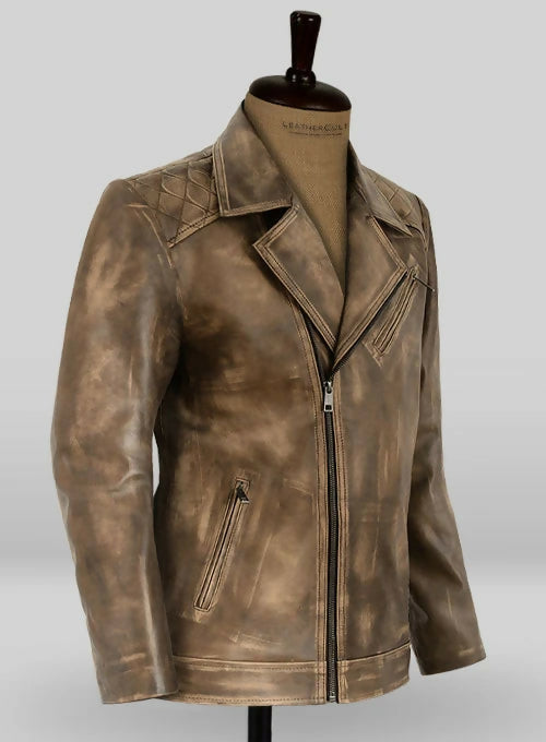 Men's Genuine Leather Bike Jacket – Classic Biker Style