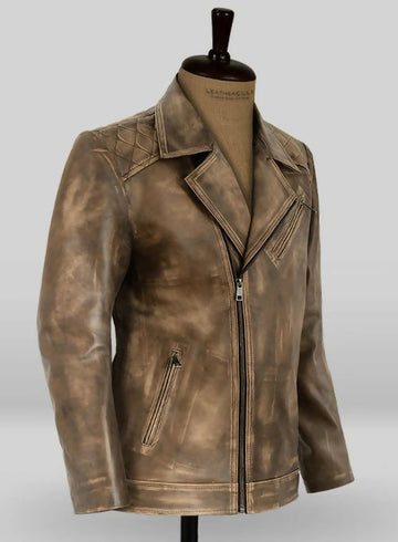 Men's Genuine Leather Bike Jacket – Classic Biker Style