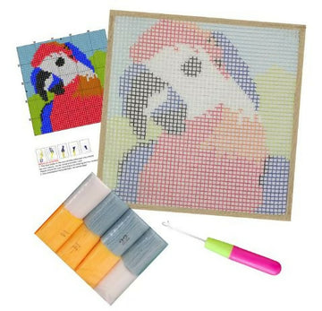 Children's Rug Making Latch Hooking Kit (30x30cm) | Palm Tree- on Lucasgift