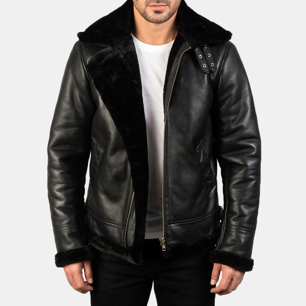 Men's Bomber Leather Jacket – Premium Genuine Leather Flight Jacket