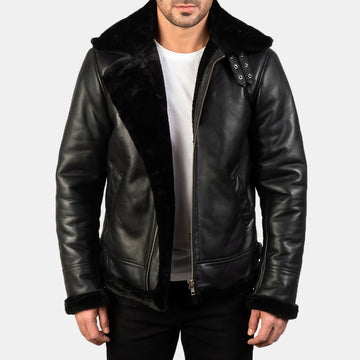 Men's Bomber Leather Jacket – Premium Genuine Leather Flight Jacket