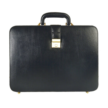 Genuine Leather Attache Briefcase for Men's Office Handbag Doctor Briefcase Leather Laptop MacBook Carry Case- on Lucasgift