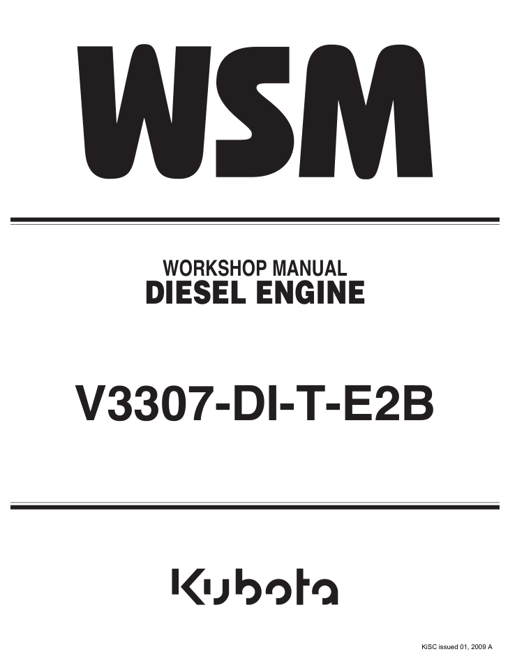 Kubota Engine Service Manual V3307-DI-T-E2B