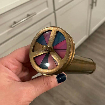 Personalized Classic Kaleidoscope, Multicolor Kaleidoscope, Gold Brass Kaleidoscope, Engraved Wedding Gift, Creative Custom Gift, Gift Idea- on Lucasgift