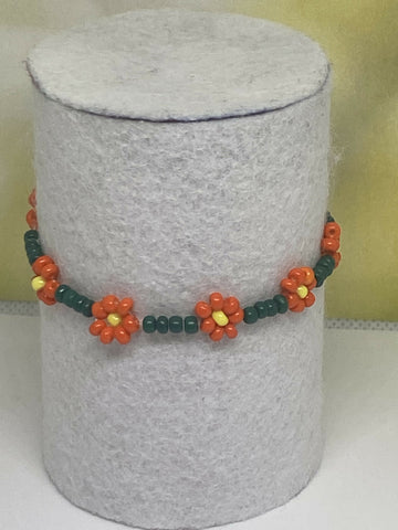Daisy beaded bracelet- on Lucasgift
