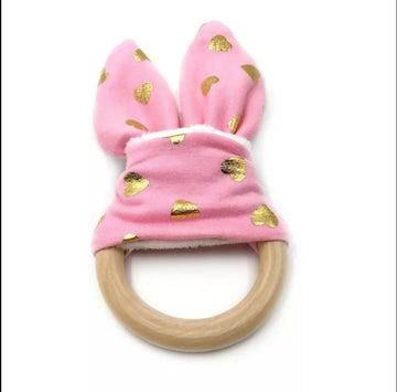 Sensory Teething Ring-Pink- on Lucasgift