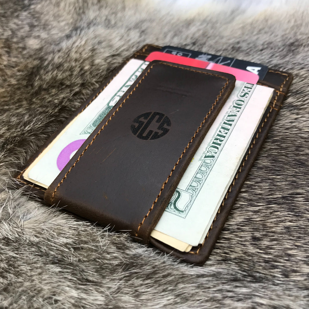 Front Pocket Magnetic Money Clip, Personalized Magnetic Wallet, Slim Magnet Wallet, Card Holder For Men, Father Gift, Groomsmen Gift 19.00
