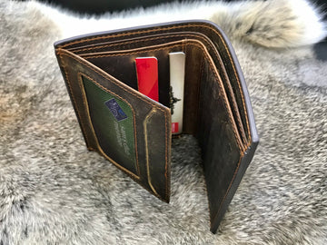 TRIFOLD WALLETS for MEN, Men's Leather Trifold Wallet, Personalized Mens Wallet, Leather Wallet Holds Lots of Money, Rfid Wallet 24.00