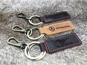 MERCEDES KEYCHAIN, Jeep Keychain, SUBARU Keychain, Car Logo Leather Keychain 12.90